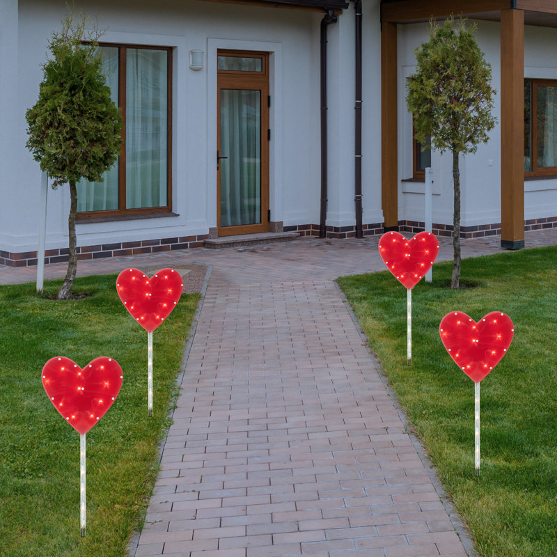 Paire de piquets rouges Red Heart