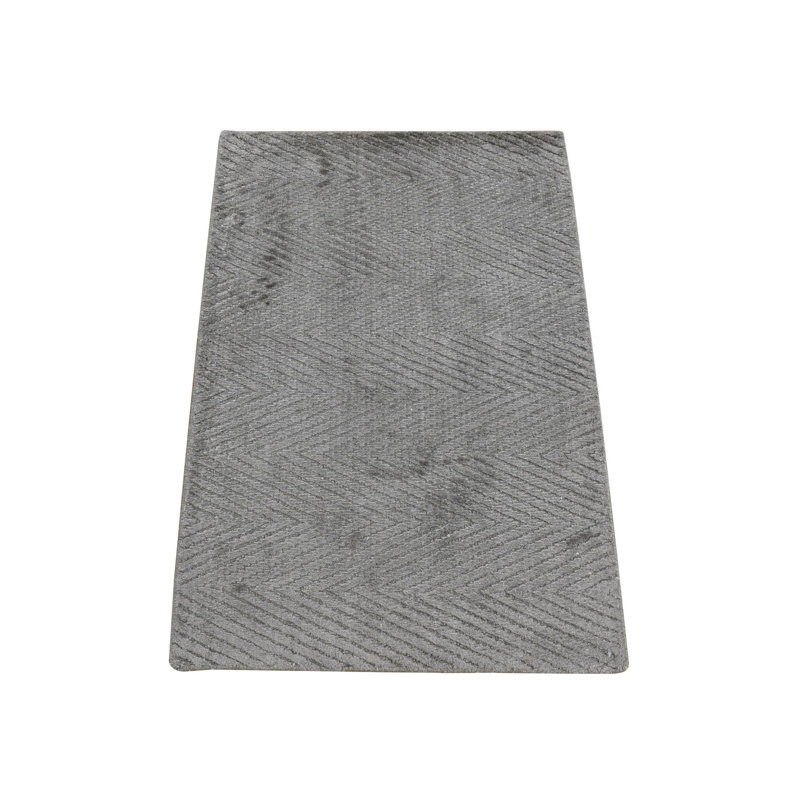 Tapis en soie tissé à la main à motif de chevrons moderne 2 pi x 3 pi 1 po B908FBDD7D5843E98C95833877A6B82A