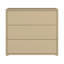 Chadwic Modern minimalistic chest of drawers with 3 large drawers, engineered wood, 94.8 cm W x 83.1 cm H x 41.5 cm D-124641056