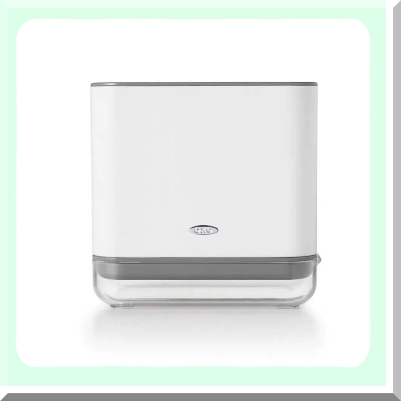 Ultimate Sink Organizer: Compact White Caddy for Efficient Kitchen Storage
