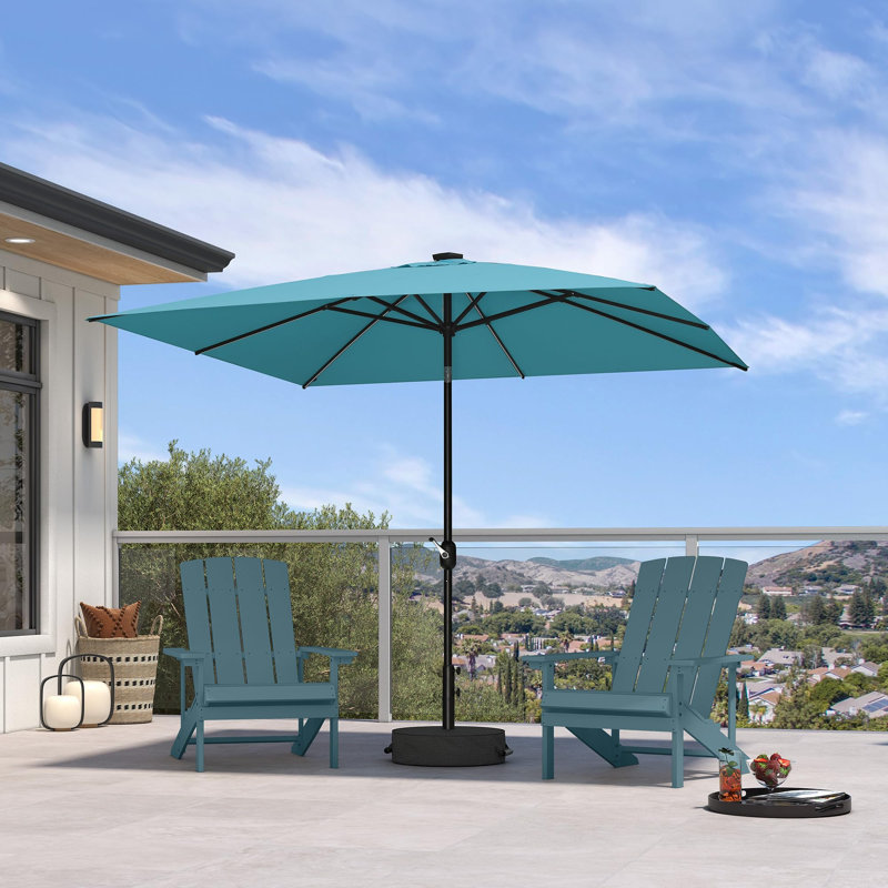  Parasol de terrasse carré 8 'x 8', Bleu