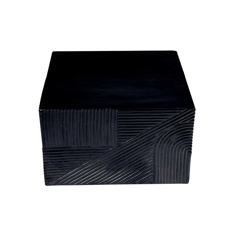 Provenance Signature Outdoor Square Coffee Table, Coal
