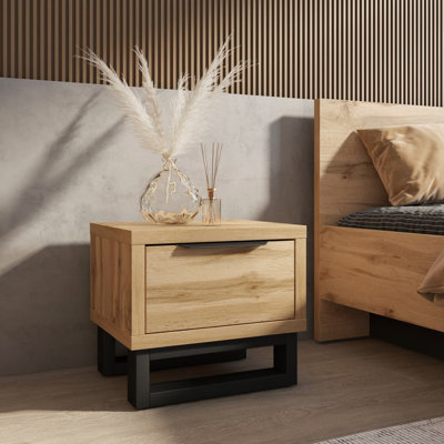 Cabrina 55cm W Manufactured Wood Bedside Table