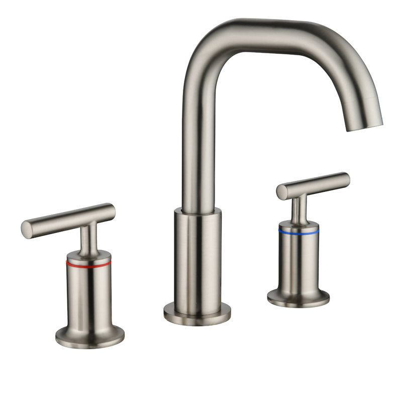2-handle Bathroom Faucet, Brushed Nickel