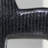 Black Ribbed Horse Sculpture  Aluminum Table Décor-6.8"