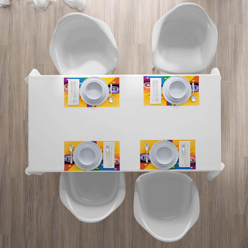 Polyester Abstract Rectangle Placemat