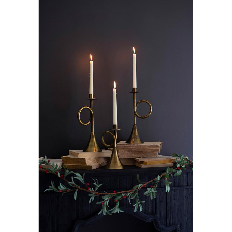 Langer 12" H Metal Tabletop Candlestick