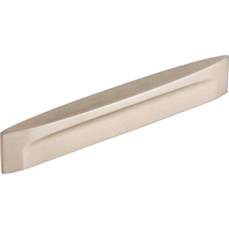 Brushed Nickel Modern Bar Pull with Mounting Hardware