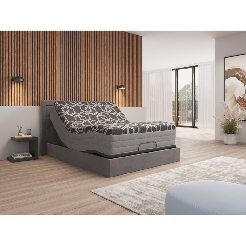 Très grand matelas 14 po - Ultra mousse avec couche de glace rafraîchissante, gel de cuivre de 3 po et graphite, noyau HD pour le soutien, fait en rafraîchissement,