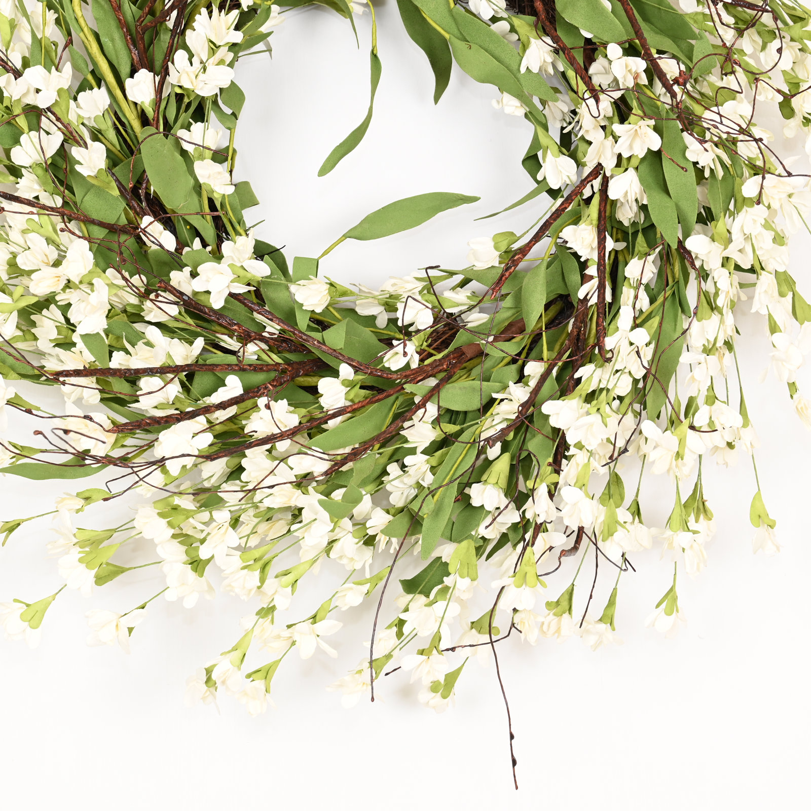 24" Handcrafted Forsythia Wreath