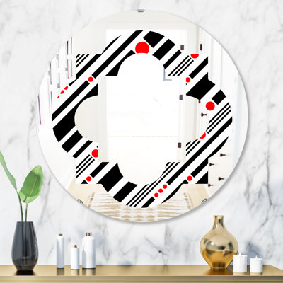 Miroir mural quadrilobe éclectique