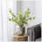 Sleek 10.5x10.5x13 Inch Aluminum Vase with Silver Streaks,  for Modern Decor and Easy Maintenance-561846296