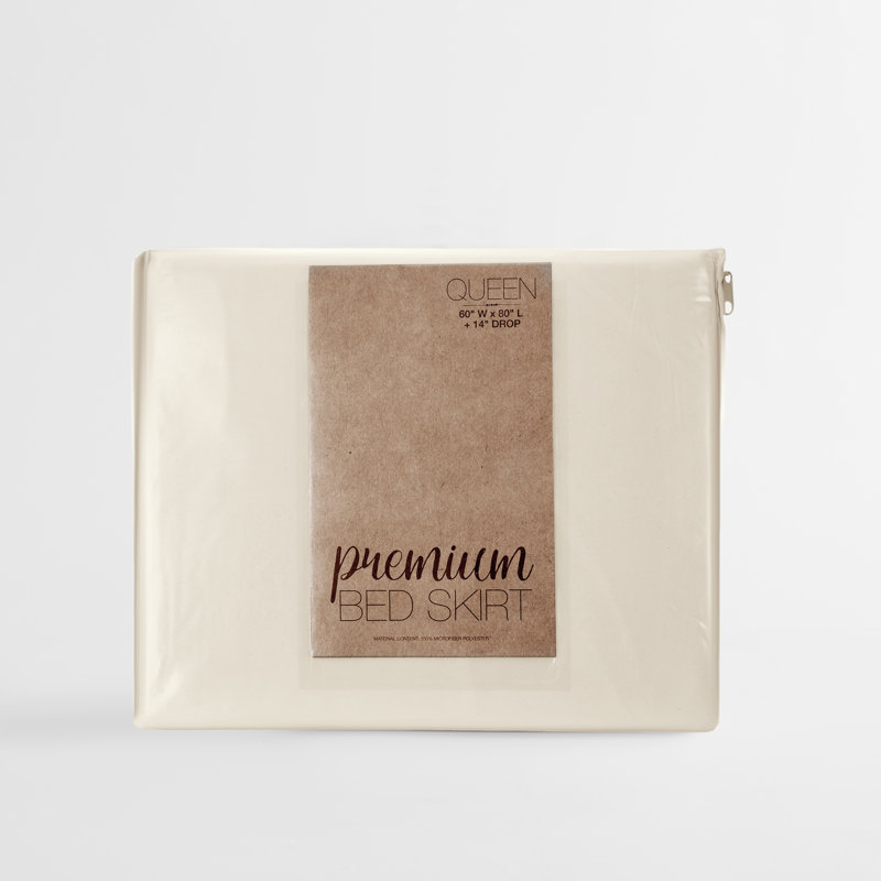 Jupe de lit Becky Cameron™ de 14 po, Grand, Ivoire