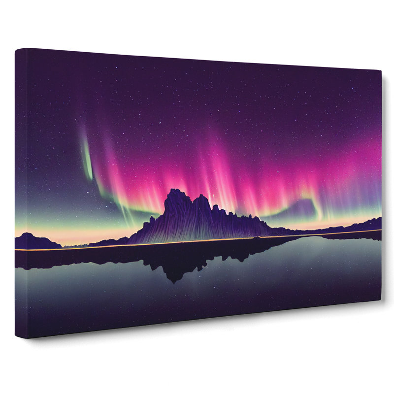 The Grand Northern Lights - Wrapped Canvas Print, 35cm H x 50cm W x 3cm D