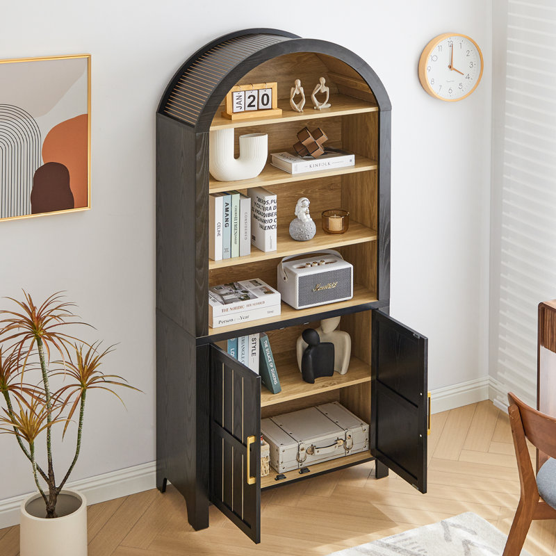 Bibliothèque de rangement arquée 71 "