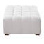 Repose-pieds blanc polyvalent Boucle