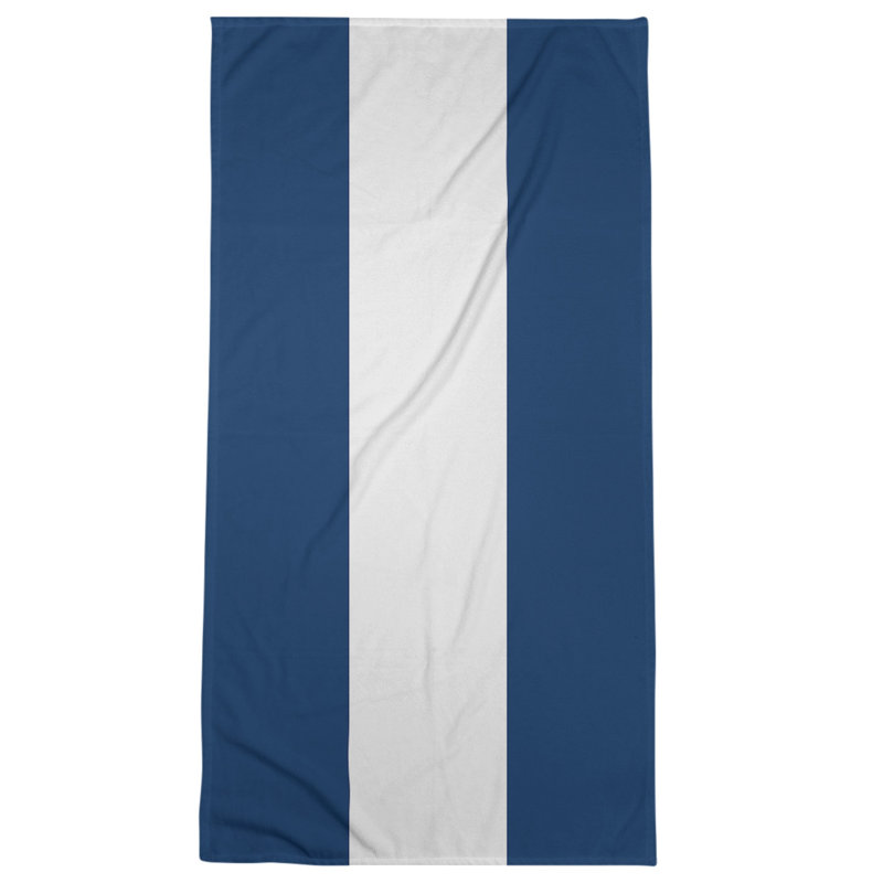 Microfiber Bath Towel, Tennessee Red Football Navy/White/Navy