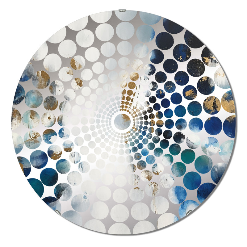 Arlander - Miroir décoratif à cercles concentriques, 31,4 po x 31,4 po
