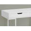 Bureau d'ordinateur, bureau personnel, ordinateur portable, tiroirs de rangement, L 48 po, métal stratifié, contemporain, moderne-1507371791