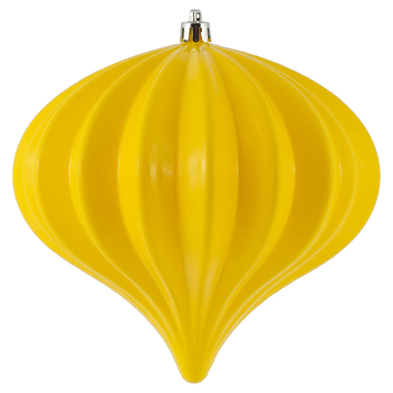 Ornement de Noël 5,7 po UV, Jaune