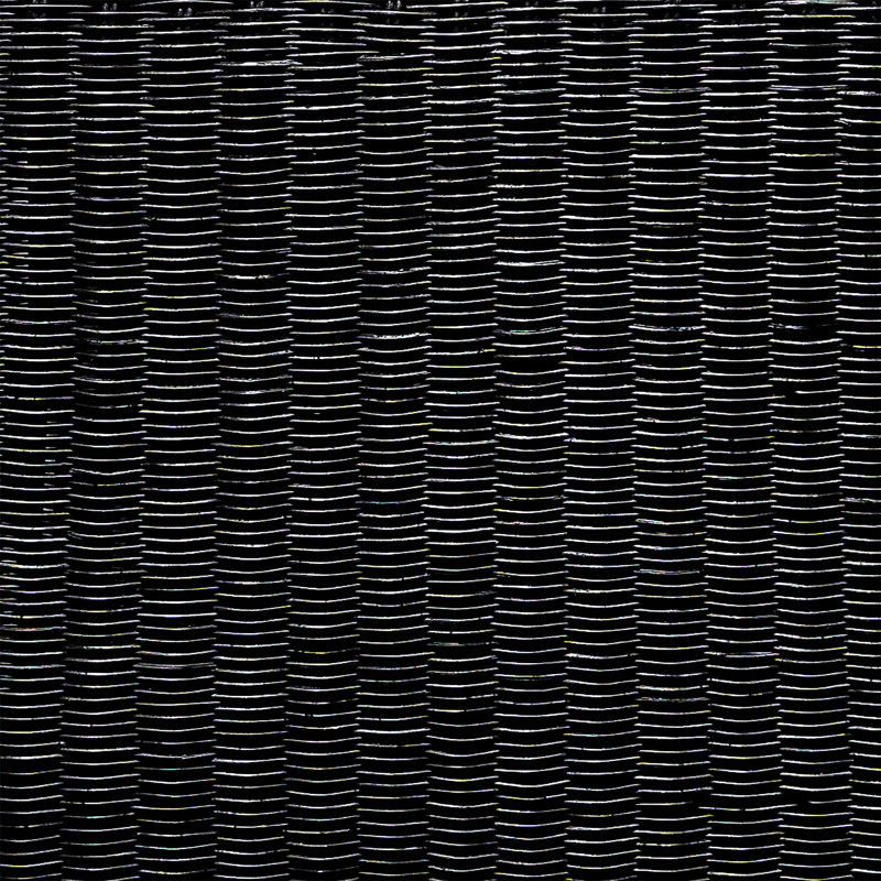 Table basse carrée en rotin tissé