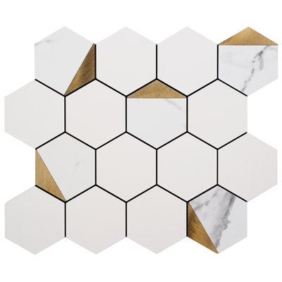 Aluminum Peel and Stick Mosaic Tile