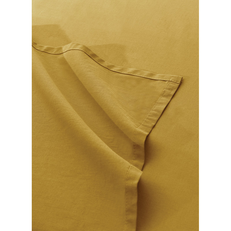 Penny Flat Sheet, King Flat Sheet, Yellow