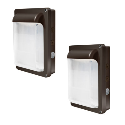 Ensemble de lumières DEL à DEL, 50 W / 40 W / 30 W et 3CCT réglable, AC120-277V, 0-10 V à intensité variable, étanche IP65, 6750LM à DEL avec photocellule pour magasin, entrée, homologué UL, 2 pièces