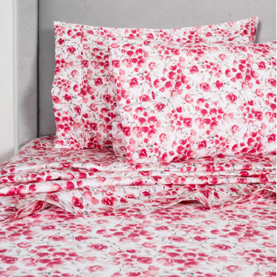 ensemble de draps 100% coton à densité de tissage 400 fils Airlia