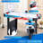 RayChee 48” 2 -Player Air Hockey Table with 2 Pucks, 2 Pushers, Digital LED Scoreboard, Powerful 12V Motor