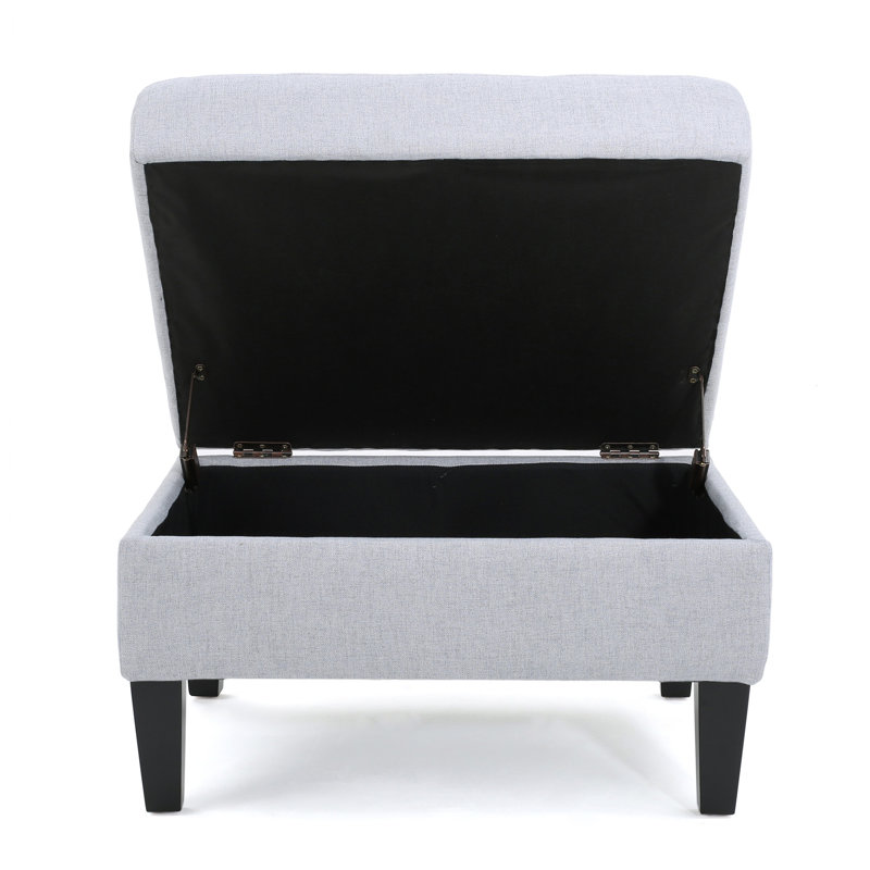 OTTOMAN DE RANGEMENT, Gris clair