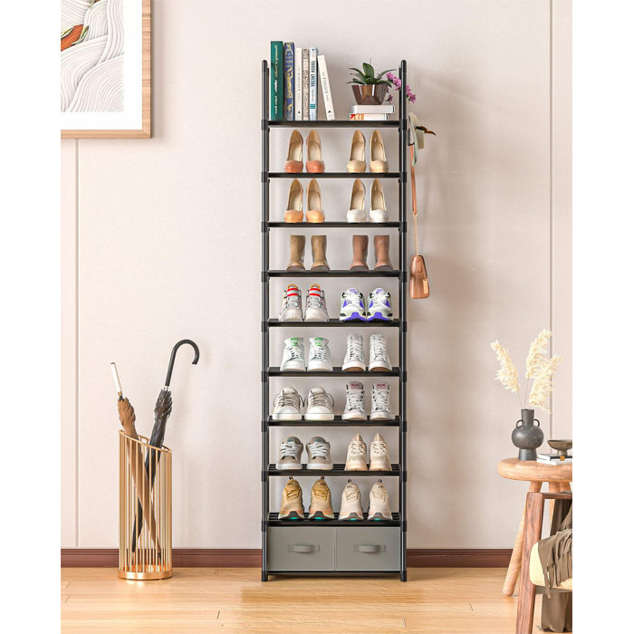 Rebrilliant 20 Pair Shoe Rack | Wayfair