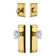 Fifth Avenue Long Plate Complete Entry Set with Single Cylinder Deadbolot and Chambord Crystal Knob