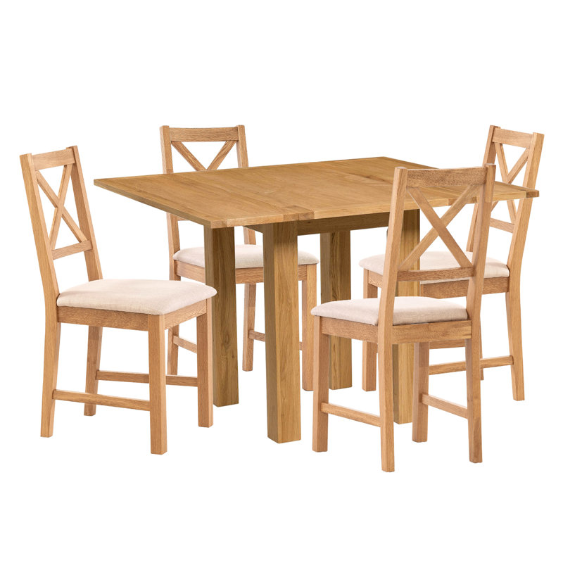 4 - Person Solid Oak Dining Set