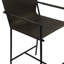 Sutton 20" Counter Armchair in Olive Green Leather and Iron-1245184063