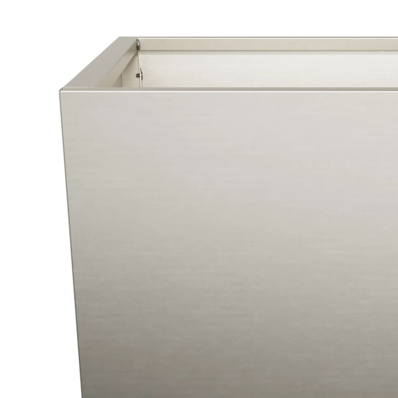 Aldegundo Metal Elevated Planter, Brown, 25cm H x 35cm W x 35cm D