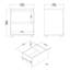 Ensemble de 2 tables de chevet 2 tiroirs l 15,83 po Aurora