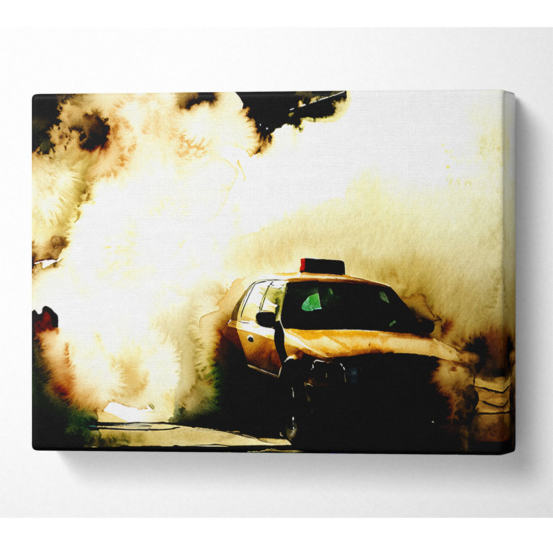 Taxi - Kunstdrucke auf Leinwand - Wrapped Canvas