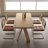 Burlywood Rectangular Solid Wood Dining Table-1156953672