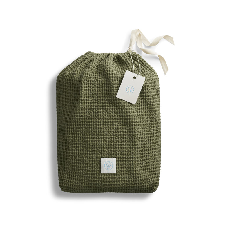Cascade Duvet Cover Set, Loden Green, King Duvet Cover + 2 King Shams