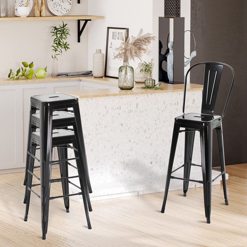 Tabouret de bar 30 po Monkstown, Noir