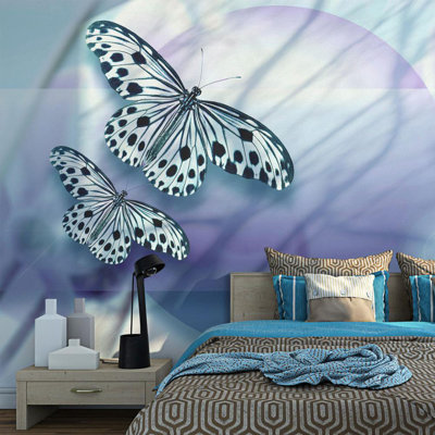 Adhésif mural planète des papillons Arjana