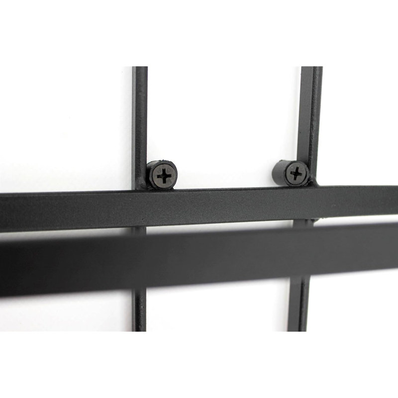 Elio 8 Bottle Wall Mounted Wine Bottle Rack in Black