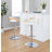 Laurenzio Adjustable Bar Stool with Rounded T Footrest-107686912-107686926