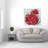 Abstract Red Roses - Bedroom Red Canvas for Home Decor
