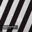 Rideau de douche abstrait abstrait à lignes noires en diagonale avec 12 crochets-129040566