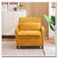 Fauteuil club en velours côtelé-1230842636