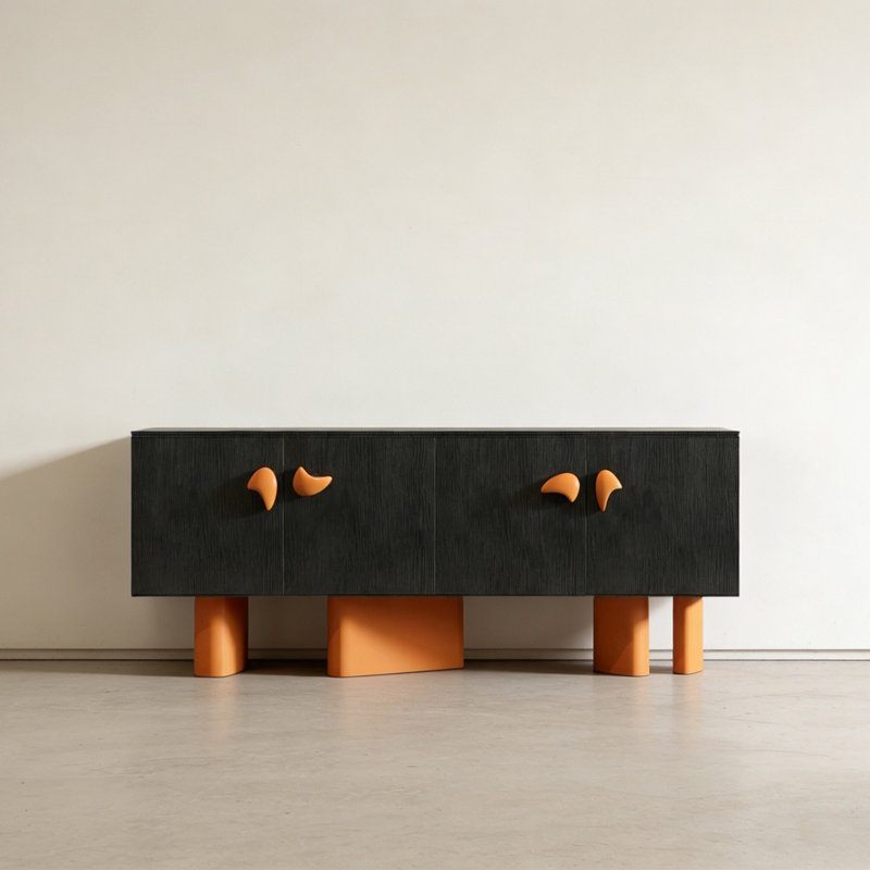 Modern Multifunctional Practical Console Table, 31.5" H x 78.74" W x 15.75" D