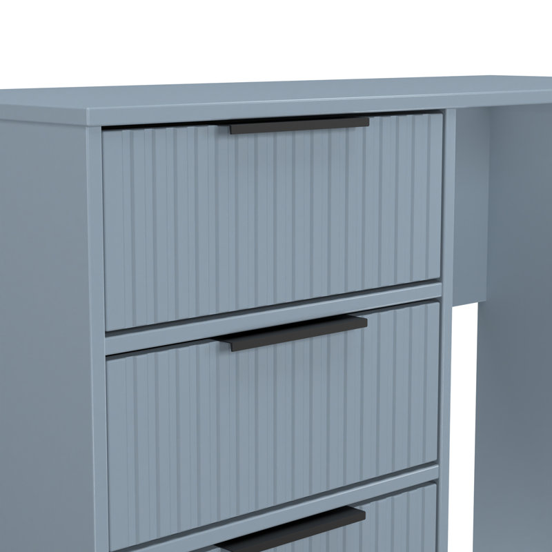 Takirra 4 Drawer Vanity, Denim Blue