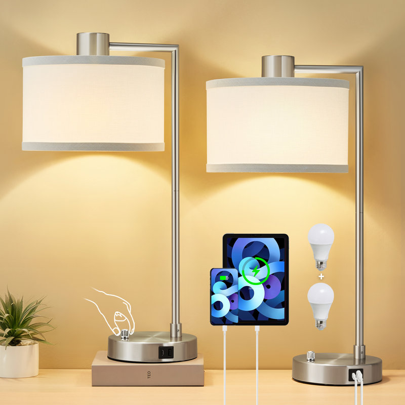 Lampe de table Navreet, Argent